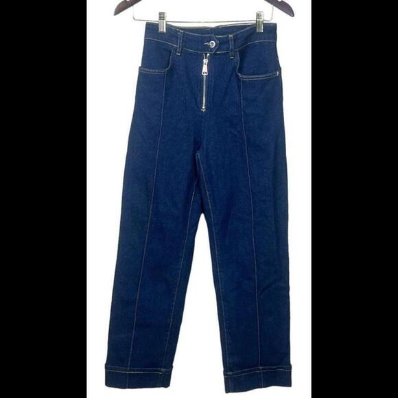 TWINSET Actitude 221AT2303 Women's‎ Straight Leg Jeans with fold Size 26 NWOT - Picture 1 of 7